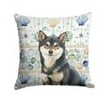 thumbnail image 1 of Carolines Treasures WDK7213PW1818 18 x 18 in. Black & Tan Shiba Inu Coastal Sea Glass Throw Pillow, 1 of 1