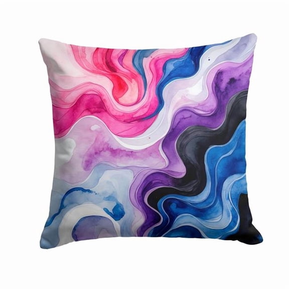 Carolines Treasures DAC8634PW1818 18 x 18 in. Genderfluid Pride Throw Pillow