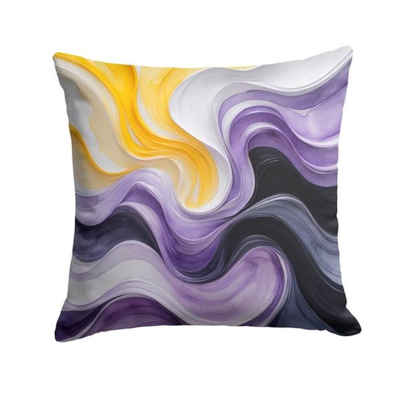 Carolines Treasures DAC8638PW1818 18 x 18 in. Nonbinary Pride Throw Pillow