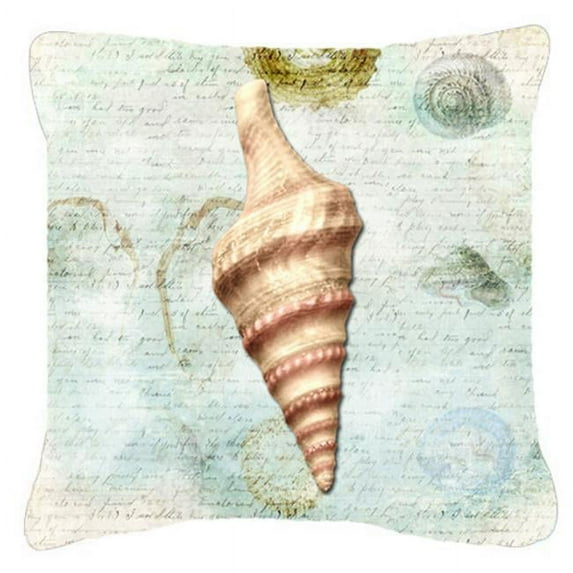 Carolines Treasures 18 x 18 in. Shells Indoor & Outdoor Fabric Decorative Pillow 18 x 18 in.