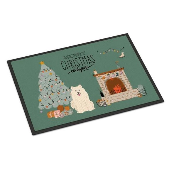 Samoyed Christmas Everyone Door Mat