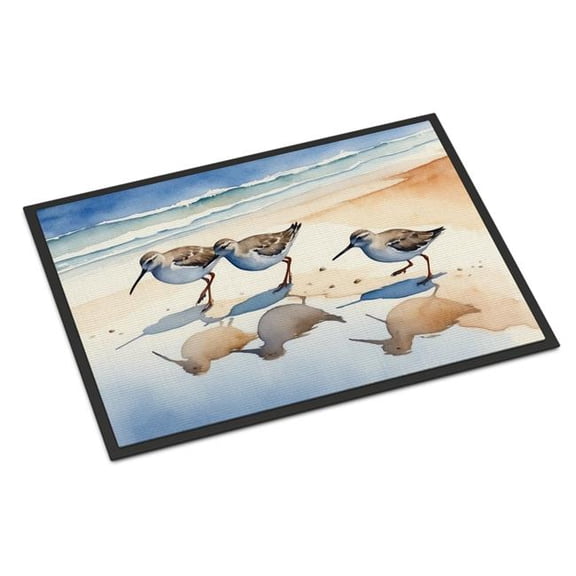 Carolines Treasures DAC7528MAT 18 x 27 in. Sandpipers Artwork Doormat