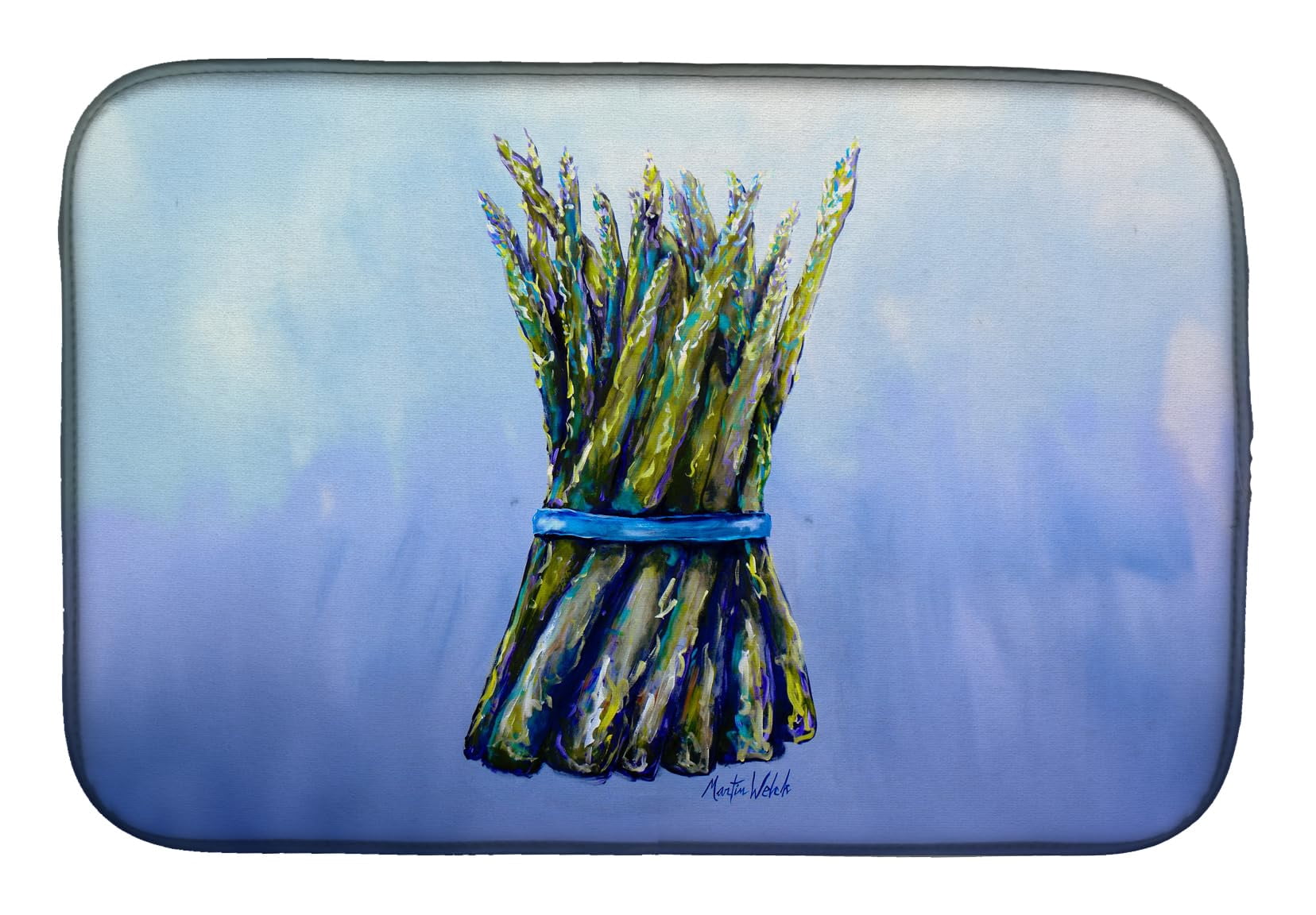 Fresh Bunch Asparagus Dish Drying Mat 14 in x 21 in