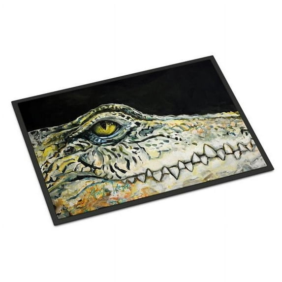 Carolines Treasures MW2022JMAT 24 x 36 in. Bite Me Alligator Doormat