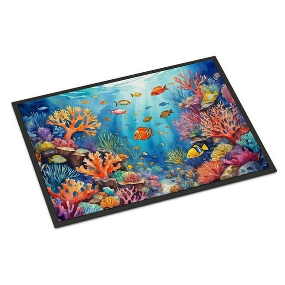 Carolines Treasures DAC7659JMAT 24 x 36 in. Coral & Fish Doormat