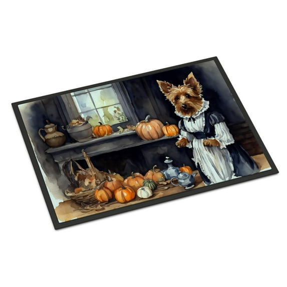 Carolines Treasures DAC1770JMAT 24 x 36 in. Unisex Dachshund Fall Kitchen Pumpkins Indoor or Outdoor Mat