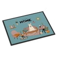thumbnail image 1 of White Bull Terrier Sweet Home Door Mat, 1 of 3