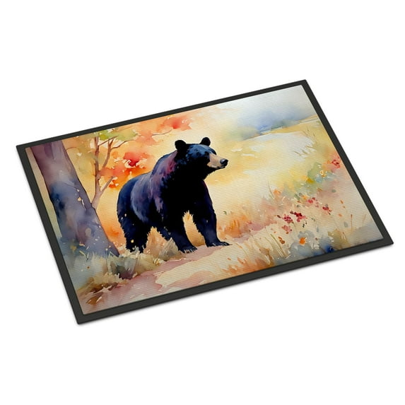 American Black Bear Doormat 36 in x 24 in