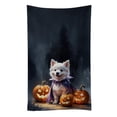 thumbnail image 1 of Carolines Treasures DAC8398KTWL 25 x 15 in. American Eskimo Puppy Halloween Kitchen Towel, 1 of 1