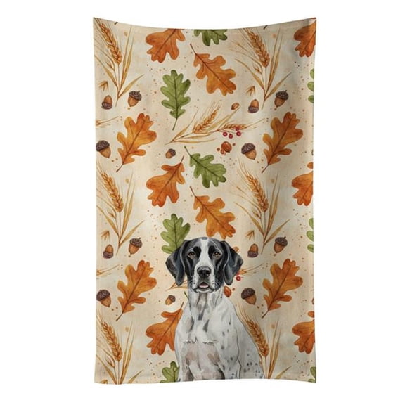 Carolines Treasures  25 x 15 in. Black & White Pointer Heirloom Fall Kitchen Towel