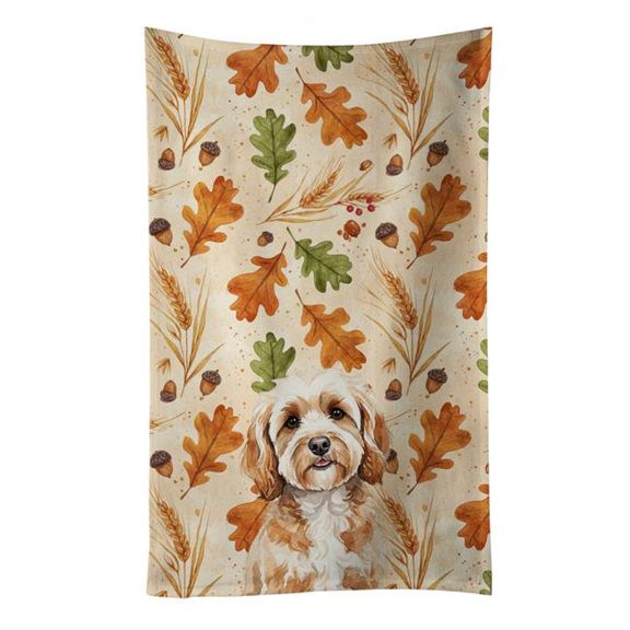 Carolines Treasures  25 x 15 in. Cavapoo Heirloom Fall Kitchen Towel