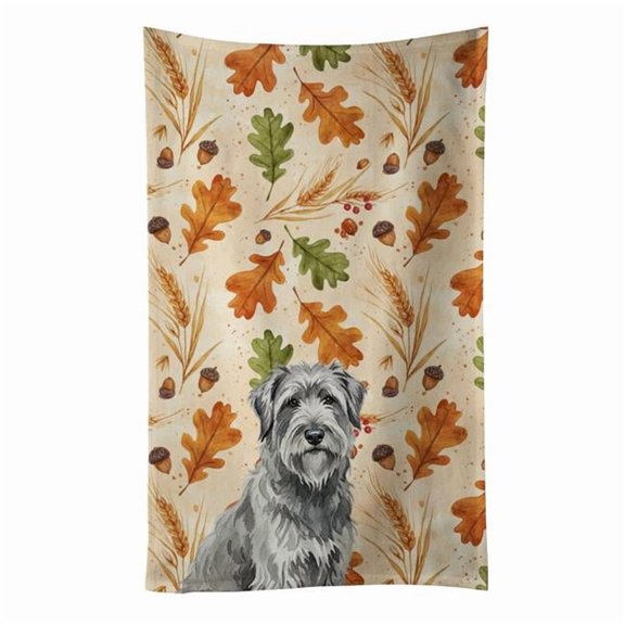 Carolines Treasures WDK7741KTWL 25 x 15 in. Gray Briard Heirloom Fall Kitchen Towel