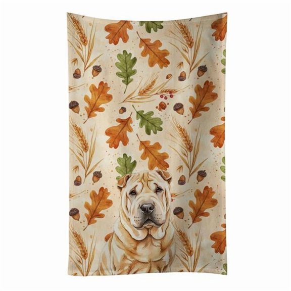 Carolines Treasures  25 x 15 in. Red Shar Pei Heirloom Fall Kitchen Towel