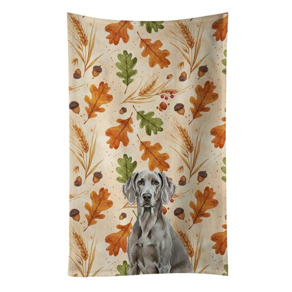 Carolines Treasures  25 x 15 in. Weimaraner Heirloom Fall Kitchen Towel
