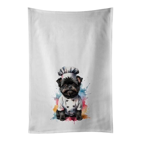 Carolines Treasures DAC7273WTKT 28 x 19 in. Afghan Hound Chef Kitchen Towel - Set of 2