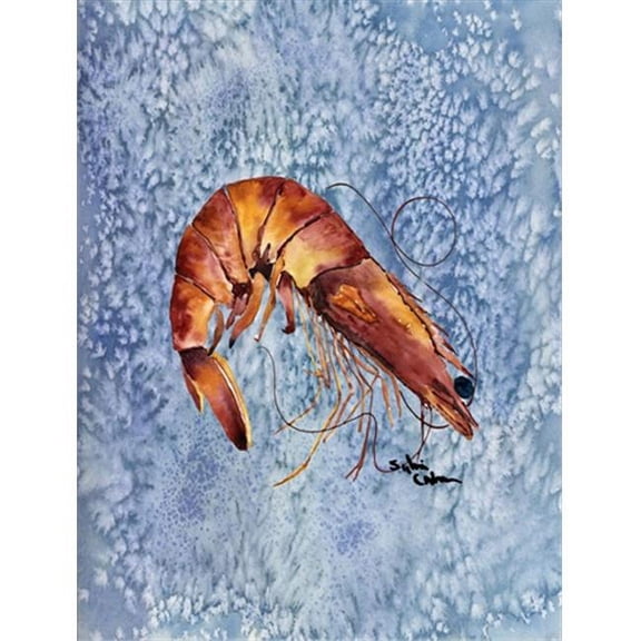 Carolines Treasures 28 x 40 In. Shrimp Flag Canvas- House Size