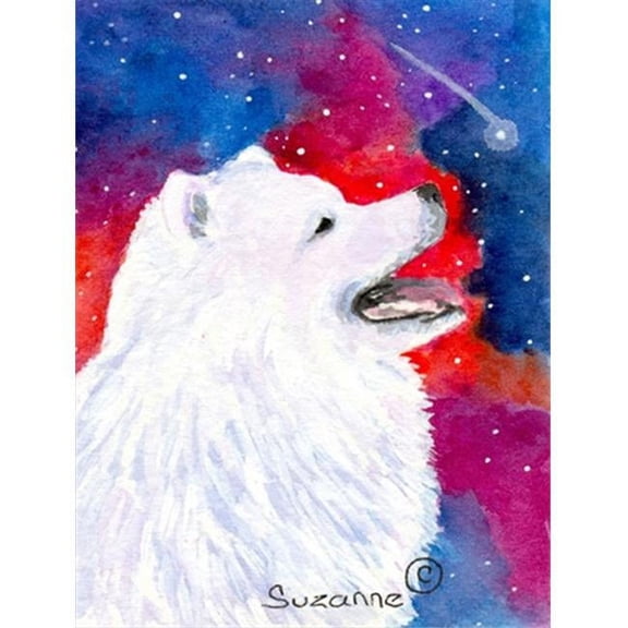 Carolines Treasures  28 x 40 in. Samoyed House Size Canvas Flag