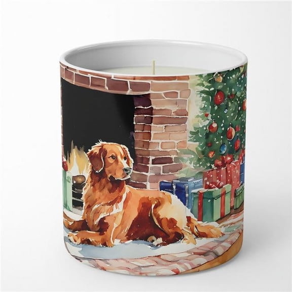 Carolines Treasures 3.25 x 3.75 x 3.25 in. Nova Scotia Duck Tolling Retriever Cozy Christmas Decorative Soy Candle