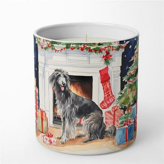 Carolines Treasures DAC2742CDL 3.25 x 3.75 x 3.25 in. Scottish Deerhound Cozy Christmas Decorative Soy Candle