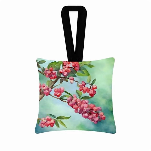 Carolines Treasures DAC1702PO3 3.5 x 3.5 in. Pennsylvania Mountain Laurels in Watercolor Hanging Square Fabric Ornament