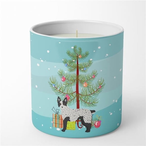 Carolines Treasures CK3877CDL 3.75 x 3.25 in. Unisex Texas Heeler Christmas Tree 10 oz Decorative Soy Candle