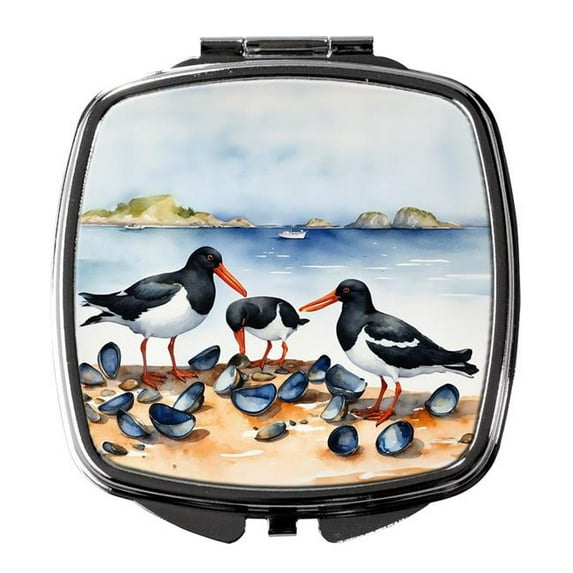 Carolines Treasures DAC7521SCM 3 x 2.75 in. Oystercatchers Feeding Compact Mirror