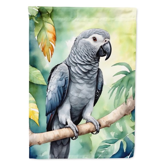 African Ringneck Parrot House Flag