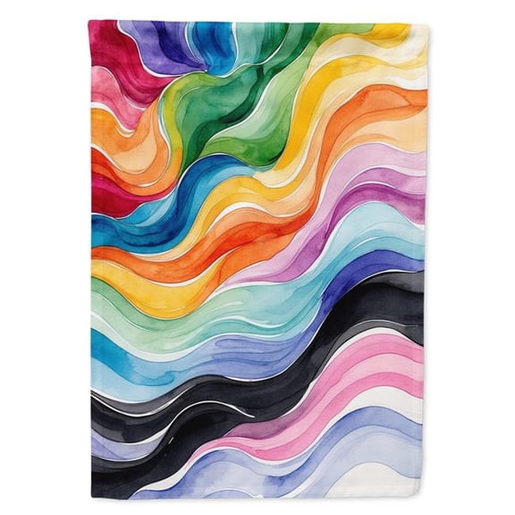 Carolines Treasures DAC8619CHF 40 x 28 in. Progress Pride Waves of Unity House Flag