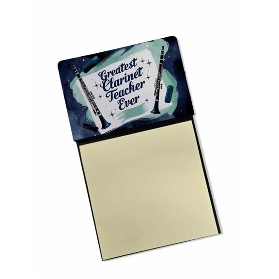 Carolines Treasures DAC8789TSN 5.25 x 3.25 in. Greatest Clarinet Teacher Ever Funny Sticky Note Holder for Teachers Gift