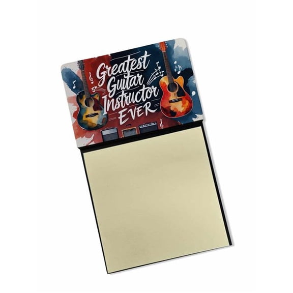 Carolines Treasures DAC8821TSN 5.25 x 3.25 in. Greatest Guitar Instructor Ever Funny Sticky Note Holder for Teachers Gift
