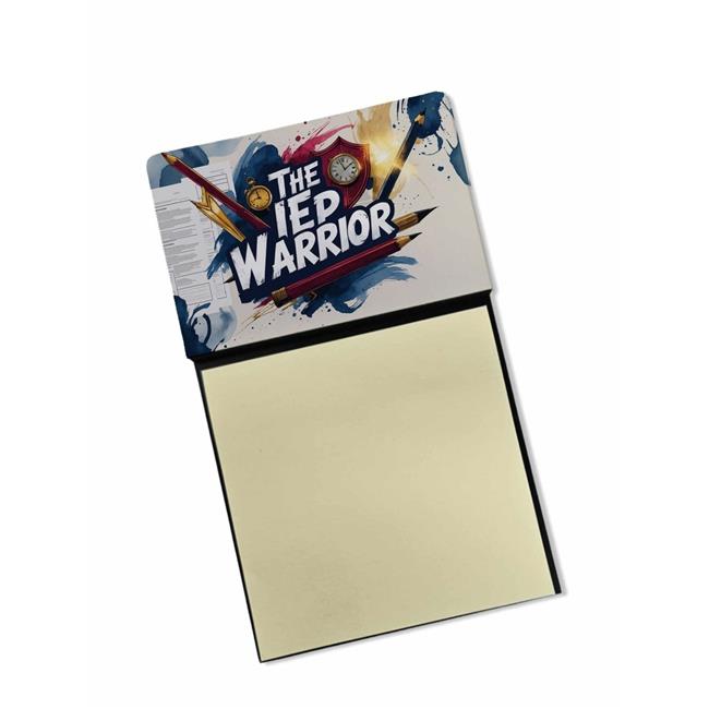 Carolines Treasures DAC8983TSN 5.25 x 3.25 in. The IEP Warrior Funny Sticky Note Holder for Teachers Gift