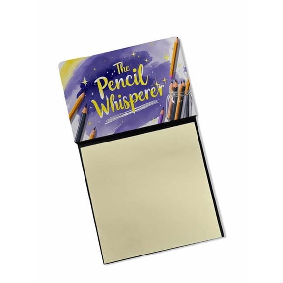 Carolines Treasures DAC8987TSN 5.25 x 3.25 in. The Pencil Whisperer Funny Sticky Note Holder for Teachers Gift