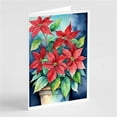 thumbnail image 1 of Carolines Treasures DAC8613GCA7P 5 x 7 in. Poinsettias Greeting Cards - Pack of 8, 1 of 1