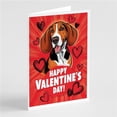 thumbnail image 1 of Carolines Treasures DAC7921GCA7P 5 x 7 in. Redbone Coonhound Happy Valentines Day Greeting Cards - Pack of 8, 1 of 1