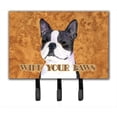 thumbnail image 1 of Carolines Treasures  6 x 9 in. Boston Terrier Wipe Your Paws Leash or Key Holder, 1 of 1