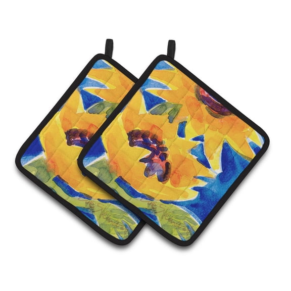 Flower - Sunflower Pair of Pot Holders