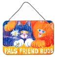 thumbnail image 1 of Carolines Treasures 6029DS812 Cats Pals Friends Buds  Indoor Aluminium Metal Wall or Door Hanging Prints 8x12 multicolor, 1 of 1