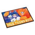thumbnail image 1 of Carolines Treasures 6029MAT Cats Pals Friends Buds  Door Mat Indoor Rug or Outdoor Welcome Mat 18X27 Doormat 27"L x 18"W, 1 of 4