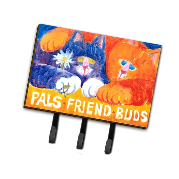 Carolines Treasures 6029TH68 Cats Pals Friends Buds Leash or Key Holder Triple multicolor