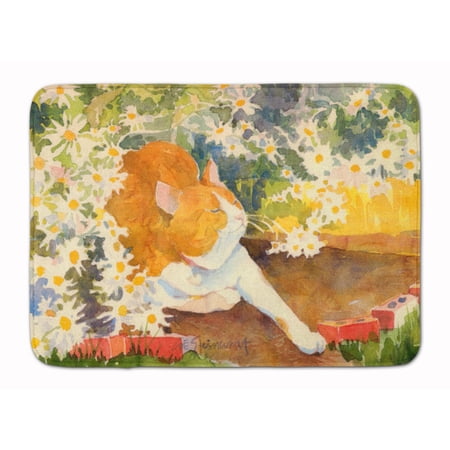 Carolines Treasures 6030RUG Cat Machine Washable Memory Foam Mat 19 X 27" multicolor