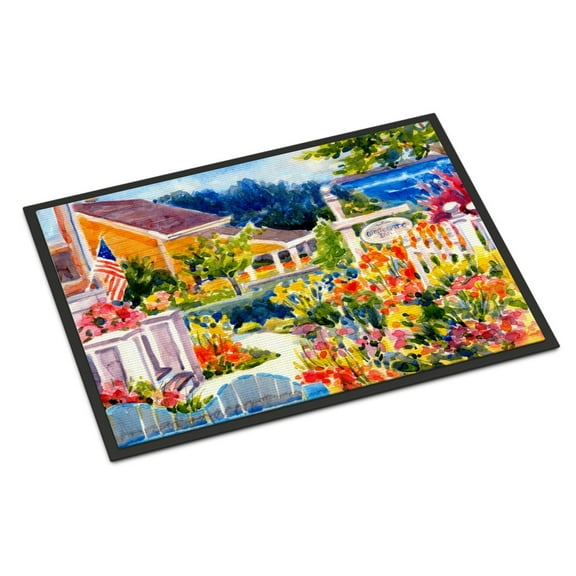 Carolines Treasures 6032JMAT Seaside Beach Cottage  Door Mat Indoor Rug or Outdoor Welcome Mat 24x36 Doormat 36"L x 24"W