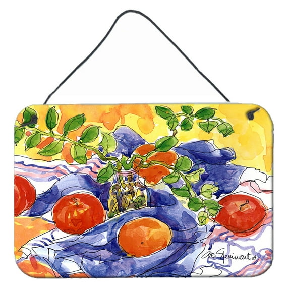 Carolines Treasures 6047DS812 Apples Indoor Aluminium Metal Wall or Door Hanging Prints 8x12 multicolor