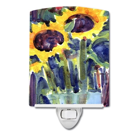 Carolines Treasures 6049CNL Flower - Sunflower Ceramic Night Light