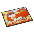 thumbnail image 1 of Carolines Treasures 6050JMAT Orange Tabby at the beach Door Mat Indoor Rug or Outdoor Welcome Mat 24x36 Doormat 24H X, 1 of 4