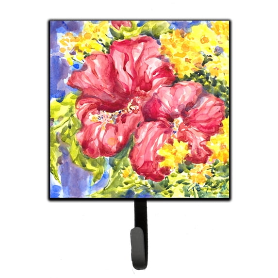 Carolines Treasures 6056SH4 Flower - Hibiscus Leash or Key Holder 7Hx4.25W multicolor