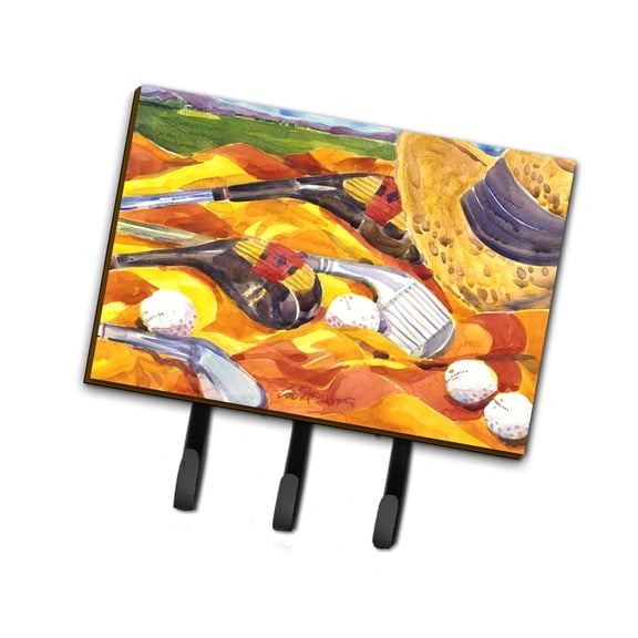 Carolines Treasures 6063TH68 Golf Clubs Golfer Leash or Key Holder Triple multicolor