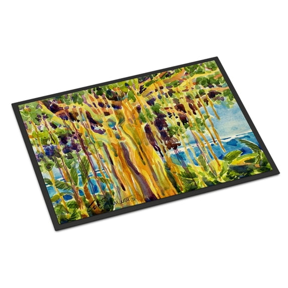 Carolines Treasures 6064JMAT Tree - Banyan Tree Door Mat Indoor Rug or Outdoor Welcome Mat 24x36 Doormat 36"L x 24"W