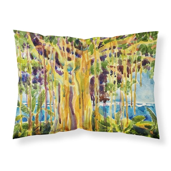 Carolines Treasures 6064PILLOWCASE Tree - Banyan Tree Fabric Standard Pillowcase Standard multicolor