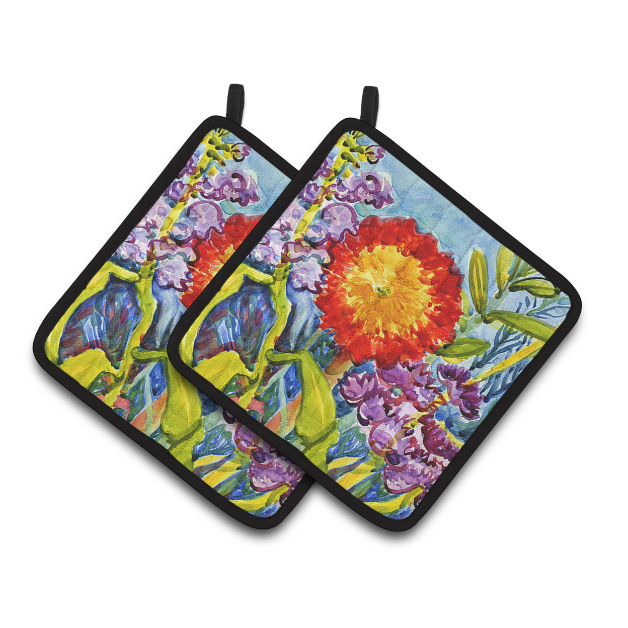 Caroline's Treasures Presine Da Cucina Multicolore, 19x19 Cm, Realizzate In USA, Spesse E Imbottite, Con Linguetta