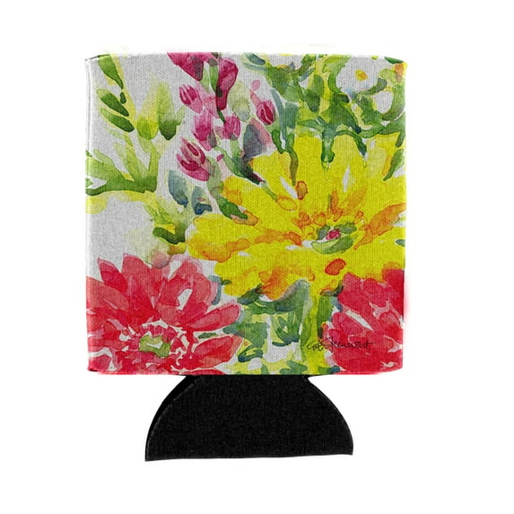 Carolines Treasures 6136CC Flower Can or Bottle Beverage Insulator Hugger Can Hugger multicolor